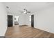 Spacious bedroom with hardwood floors and doors that lead to a walk-in closet and bathroom at 125 Marilyn Ct, Fayetteville, GA 30214