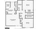 Upstairs floor plan featuring primary bedroom, bathroom, and additional bedrooms, with closet storage at 848 Gateshead Ct, Lawrenceville, GA 30043