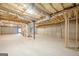 Unfinished basement with visible pipes and structural elements at 6365 Mountain View Trl, Cumming, GA 30041
