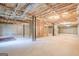 Unfinished basement with visible ceiling and wall framework at 6365 Mountain View Trl, Cumming, GA 30041