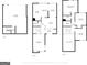 Layout of the home, showcasing the floorplans for the first, second, and third floors at 3099 Balearic Se Dr, Marietta, GA 30067
