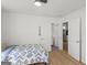 Bright bedroom with hardwood floors and multiple entrances at 1077 Peeples Sw St, Atlanta, GA 30310
