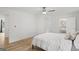 Serene main bedroom with wood floors and ensuite bathroom for added privacy at 1077 Peeples Sw St, Atlanta, GA 30310