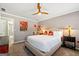 Bedroom featuring natural light, comfortable carpeting, and decorative pillows at 707 Orleans Trce, Peachtree City, GA 30269