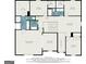 Second floorplan illustrating the layout of the upper level, including bedrooms and bathrooms at 157 Donovan Ave, Locust Grove, GA 30248