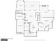 Basement floor plan displaying the layout of the recreational areas, storage, and additional amenities at 210 Steeple Point Dr, Roswell, GA 30076