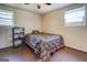 Bedroom with wood flooring and natural light, providing a comfortable space for rest and relaxation at 10174 Twin Oaks Sw Dr, Covington, GA 30014