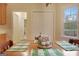 Breakfast nook featuring a wooden table with a view of the outdoors at 215 Farr Lake Dr, Tyrone, GA 30290