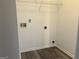 A minimalist laundry room with essential hookups, ready for your appliances at 11 Carriage Lake Dr, Stockbridge, GA 30281