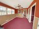 Living room featuring built-in shelving, fireplace, and sofa at 1683 Candler Rd, Decatur, GA 30032