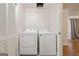 Convenient laundry room with washer and dryer and storage space at 2431 Weatherford Ct, Marietta, GA 30068