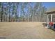 This large, grassy backyard features an open space ideal for play or landscaping at 82 Airmont Dr, Sharpsburg, GA 30277