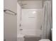 Neat bathroom featuring a combined shower and tub, along with modern fixtures at 1383 Dolcetto Nw Trce # 9, Kennesaw, GA 30152