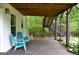 Inviting back porch with chairs, ideal for enjoying the serene outdoor space and overlooking the lush yard at 332 Black Willow Ct, Locust Grove, GA 30248