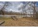 Wooden dock on the water with mature trees and cloudy skies for enjoying nature at 650 Malcom Rd, Covington, GA 30014