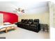 Spacious media room features tiered seating for an immersive viewing experience at 430 Gregory Rd, Covington, GA 30014