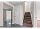 Stairs to basement with access to a finished basement space at 510 Virginia Highlands, Fayetteville, GA 30215