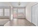 Dining room with a door to the deck, tile floor and window for natural light at 510 Virginia Highlands, Fayetteville, GA 30215