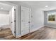 Bathroom includes hardwood floors and a convenient door with access to the hallway at 4139 Alayna Lee Cir, Mcdonough, GA 30252