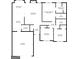 Detailed floor plan showcasing layout with measurements for living spaces and bedrooms at 1105 Bradford Park Dr, Auburn, GA 30011