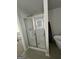 This bathroom features a stand-up shower with glass door and free-standing modern tub at 11551 Kimberly Way # 17, Hampton, GA 30228