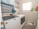 Efficient laundry room featuring a modern washer and dryer and a bright window at 31 Pecan Lake Ct, Sharpsburg, GA 30277