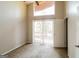 Bedroom with carpet, vaulted ceiling and access to a private balcony at 6290 Shallowford Way, Douglasville, GA 30135