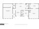 An overview of the floor plan featuring the kitchen, living room, bedrooms, bathrooms, and garage at 6290 Shallowford Way, Douglasville, GA 30135