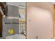 Furnace in utility room, with shelving and storage space visible at 9491 Hidden Branch Dr, Jonesboro, GA 30236