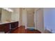 Bathroom featuring a double vanity, a glass shower and a soaking tub at 7926 Palomino Pass, Riverdale, GA 30274