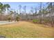 Spacious backyard featuring a sparkling pool, white fence, and beautiful lawn at 643 Old Greenville Rd, Fayetteville, GA 30215