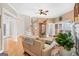 Bright living room with hardwood floors, fireplace and staircase with lots of natural light at 643 Old Greenville Rd, Fayetteville, GA 30215
