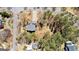 An aerial view of the property including back yard, trees and neighborhood at 300 Tarragon Dr, Fayetteville, GA 30215