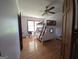 Cute bedroom features a nautical-themed bunkbed and hardwood floors for a fun and functional space at 1761 Reavesville Rd, Bowdon, GA 30108