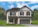 Charming two-story home featuring a brick facade, attached garage, and a well-manicured front lawn at 10414 Trellis Lane (Lot 36), Hampton, GA 30228