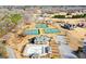 Aerial view of the community with tennis courts, a pool and a clubhouse at 560 Birkdale Dr, Fayetteville, GA 30215