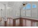 Bright living room with hardwood floors, many windows and an open plan at 560 Birkdale Dr, Fayetteville, GA 30215