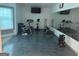 Home gym area featuring modern exercise equipment and plenty of open space at 4371 Minkslide Sw Dr, South Fulton, GA 30331