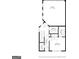 First floor plan includes garage, laundry, bedroom, full bath and foyer at 1045 Kirkland Cir, Smyrna, GA 30080