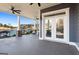Covered back porch with lake views at 1278 Heritage Dr, Villa Rica, GA 30180