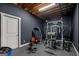 Finished basement gym offering space for fitness and exercise equipment at 1278 Heritage Dr, Villa Rica, GA 30180