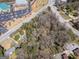 Overhead perspective of wooded property near local amenities, suited for business or personal use at 2218 Young Rd, Stone Mountain, GA 30088