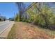 Street view showcasing a road with an empty lot and adjacent trees at 1849 Panola Rd, Stone Mountain, GA 30088