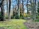 Expansive backyard with mature trees, mossy grass and lush landscaping creating a serene outdoor space at 398 Lockridge Ln, Lawrenceville, GA 30046