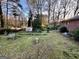 Beautiful backyard with green space and a shed in a wooded area at 398 Lockridge Ln, Lawrenceville, GA 30046