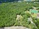 Aerial view of house in the forest, surrounded by neighboring properties at 133 Harold Dr, Mcdonough, GA 30253