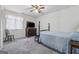 Bedroom with carpeted floors, a standard bed, and ample space, great for relaxation and sleep at 2200 Gleneagle Nw Ct, Conyers, GA 30012