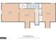 Upstairs floor plan showcasing bedroom and bath layout, for room planning and property layout at 8 Cameron St, Moreland, GA 30259