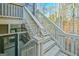 Backyard stairs leading from the first to second level of the home at 5997 Wildcreek Rd, Sugar Hill, GA 30518