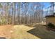 Large, grassy backyard surrounded by tall trees, offering a sense of privacy at 423 Holly Grove Church Rd, Peachtree City, GA 30269